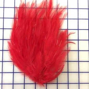 Feather Trim - Hackle Pads Red