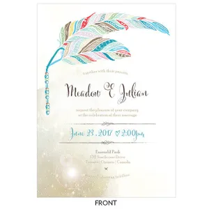 Feather Whimsy Invitation