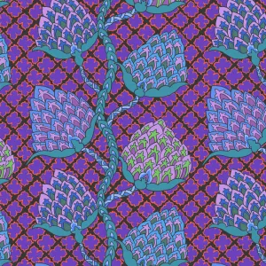 February 2024 | Paisley Flower - Blue by Philip Jacobs for the Kaffe Fassett Collective