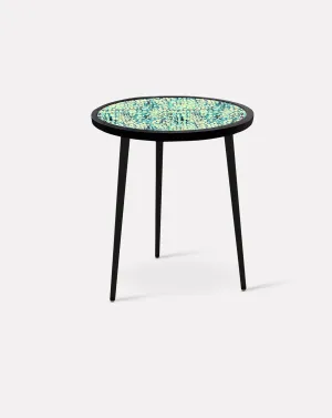 Felder Felder Allegra Yellow Leopard Side Table