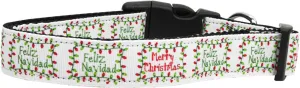 Feliz Navidad Nylon Cat Collar