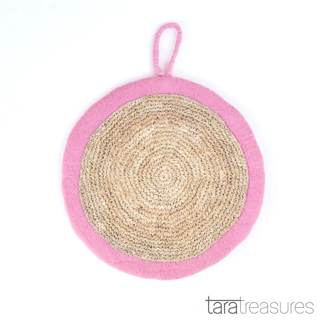 Felt and Jute Cat Scratcher - Charm Pink