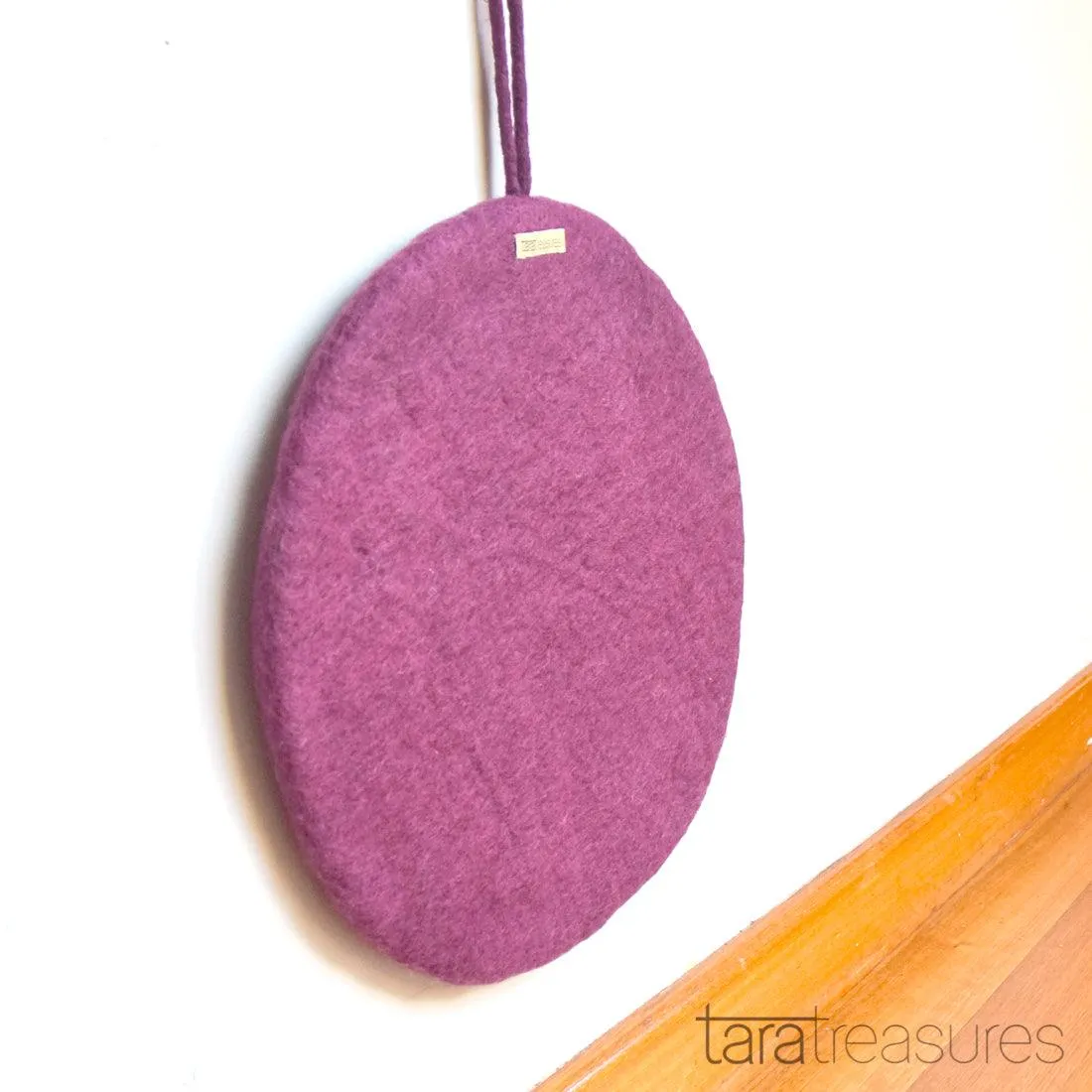 Felt and Jute Cat Scratcher - Pansy Purple