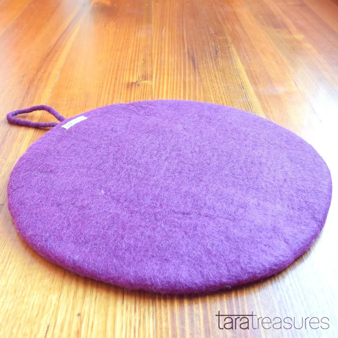 Felt and Jute Cat Scratcher - Pansy Purple