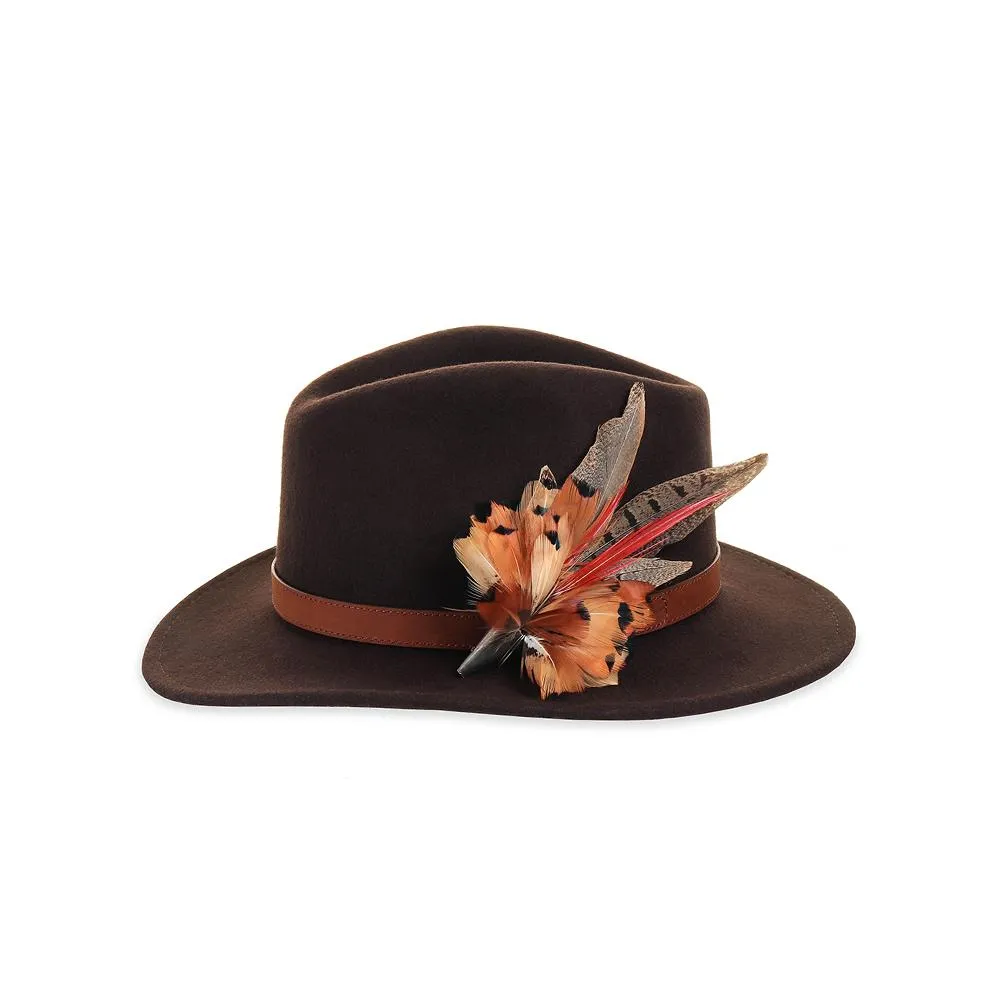 Felt Fedora - Brown