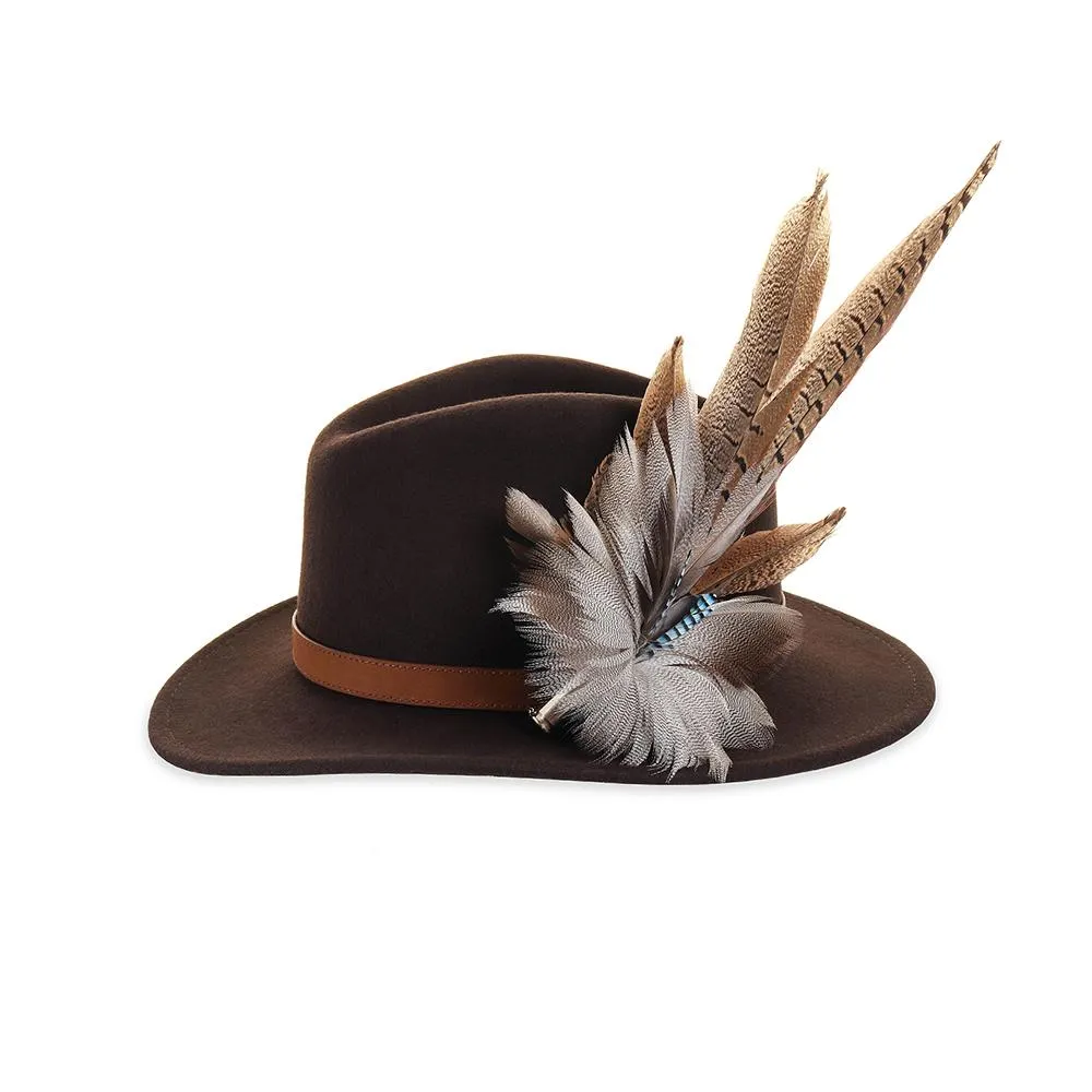 Felt Fedora - Brown