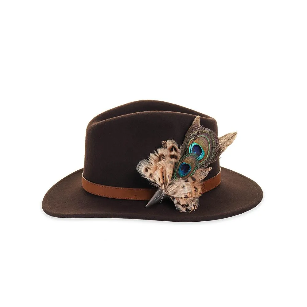 Felt Fedora - Brown