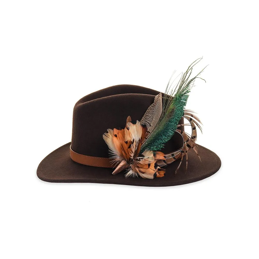 Felt Fedora - Brown