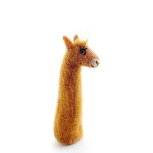 Felt Finger Puppet | Lionel The Llama