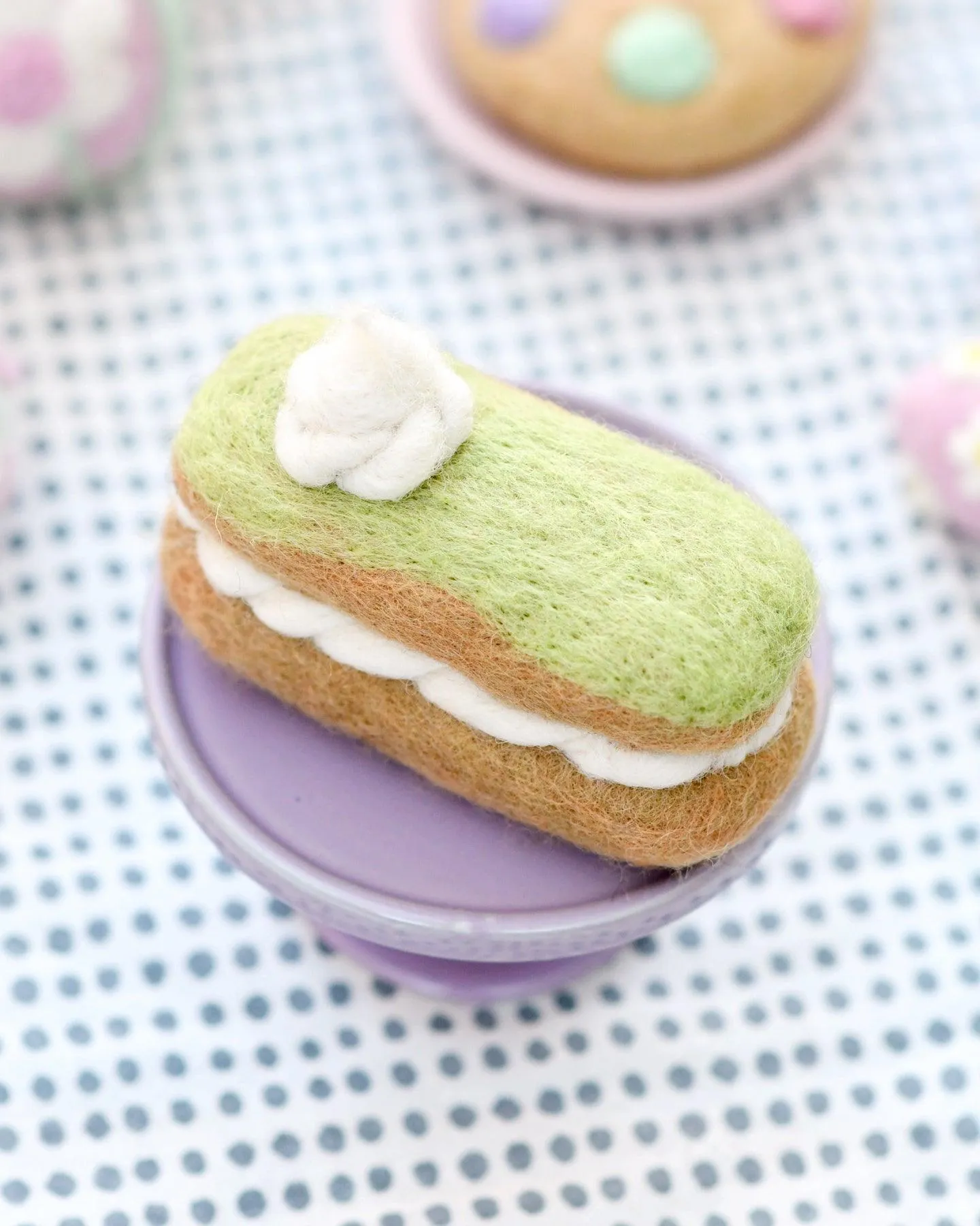 Felt Matcha Eclair