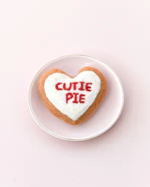 Felt "Cutie Pie" Heart Icing Cookie