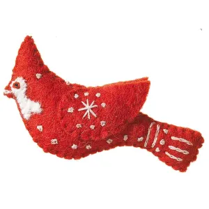 Felted Cardinal Ornament