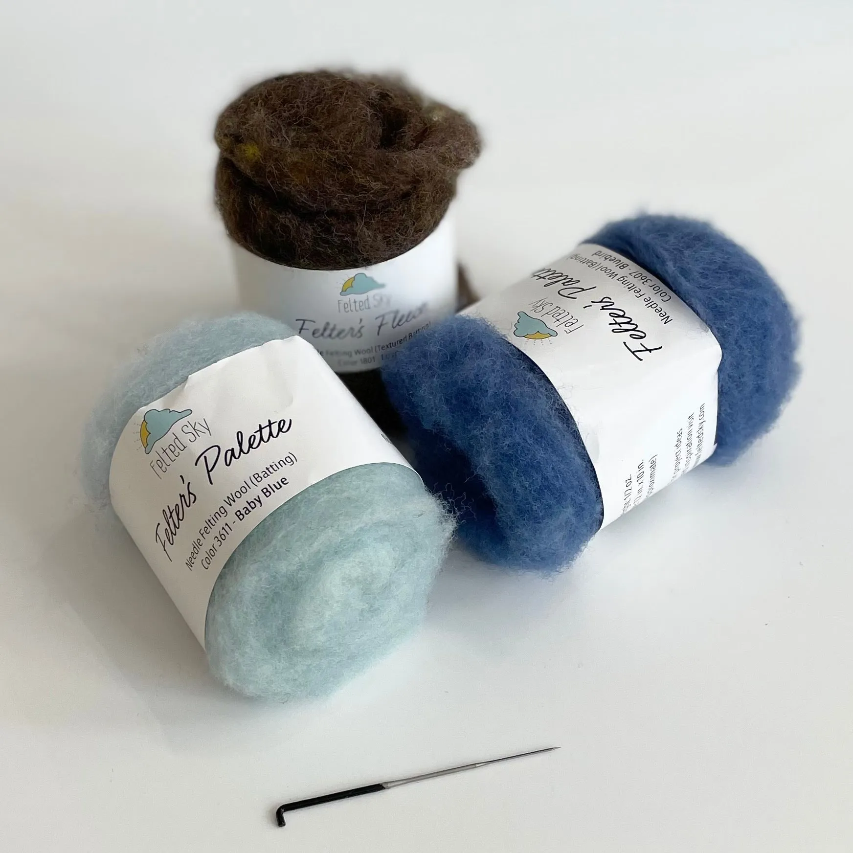 Felted Sky : Felter's Palette Wool Batting