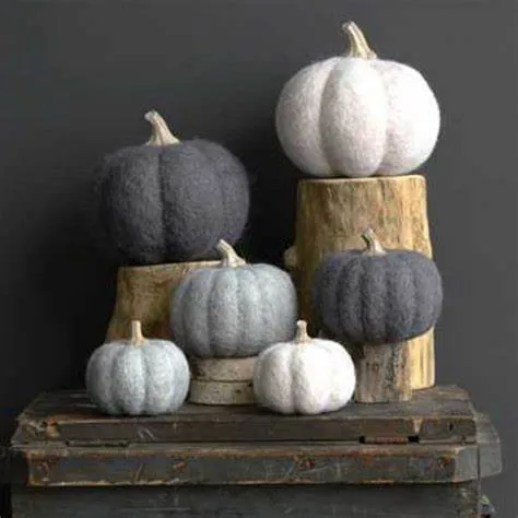 Felted Wool Pumpkin