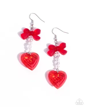 Feminine Freefall - Red Earrings