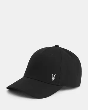 Fen AllSaints Embroidered Baseball Cap, Black/Matte Black