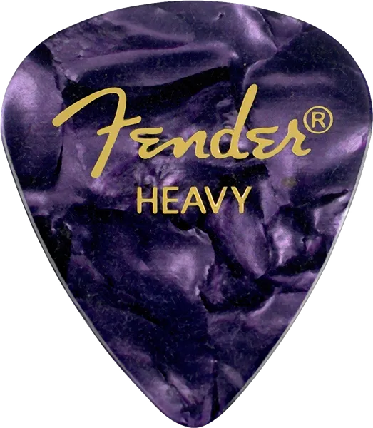 Fender Guitar Pick 351 Shape Classic Celluloid 1 Gross - Purple Moto - Heavy, 144-Count