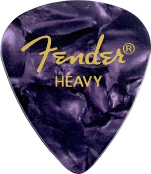 Fender Guitar Pick 351 Shape Classic Celluloid 1 Gross - Purple Moto - Heavy, 144-Count