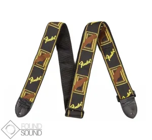 Fender Monogrammed Strap Black/Yellow/Brown