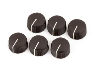 Fender Pure Vintage Dark Brown Amplifier Knobs (6)