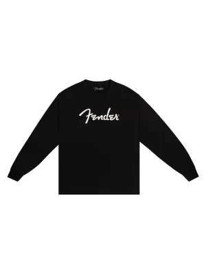 Fender Spaghetti Logo Long-Sleeve T-shirt, Black, Large