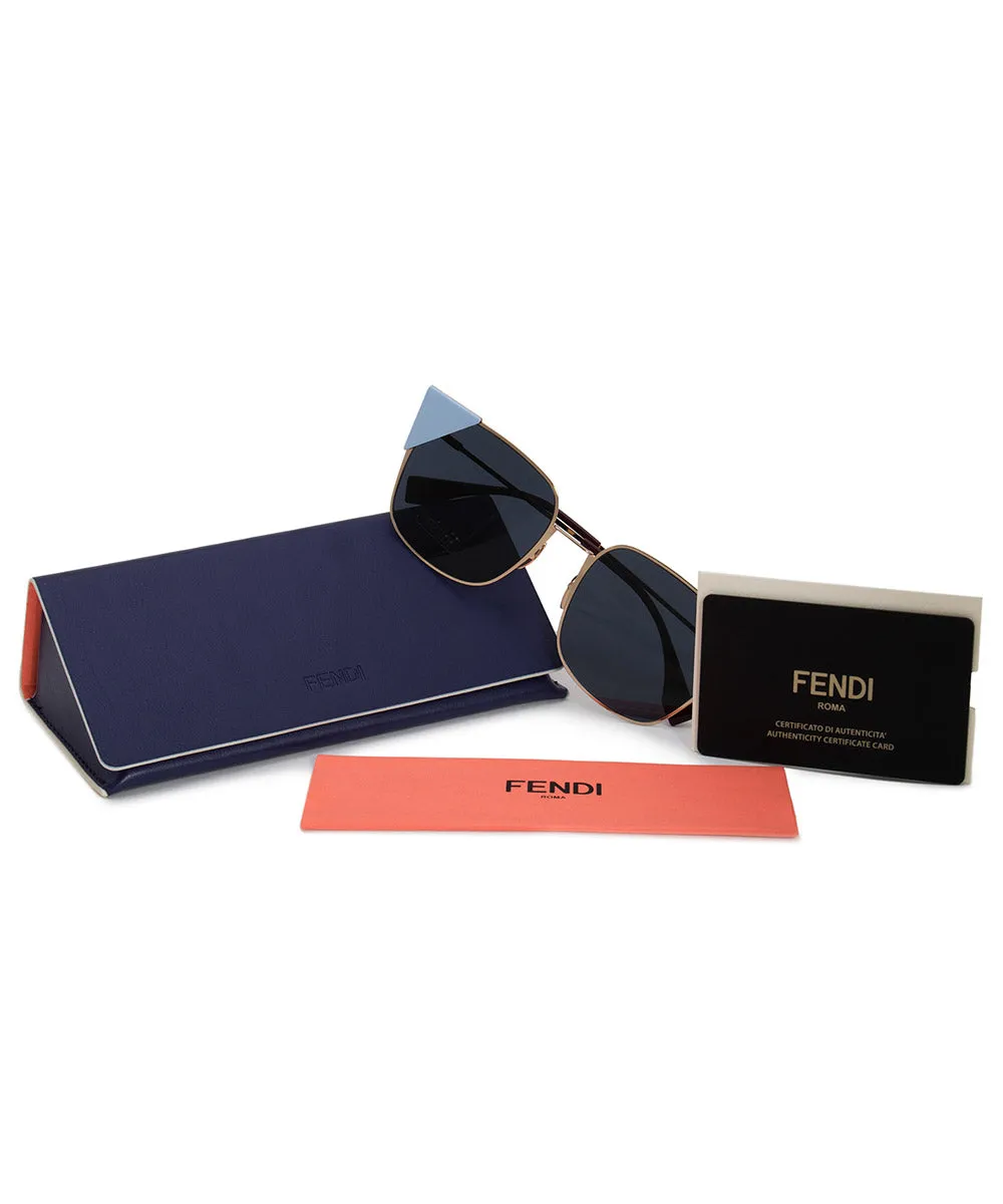 Fendi Lei Square Sunglasses FF0191S 000 A9 55