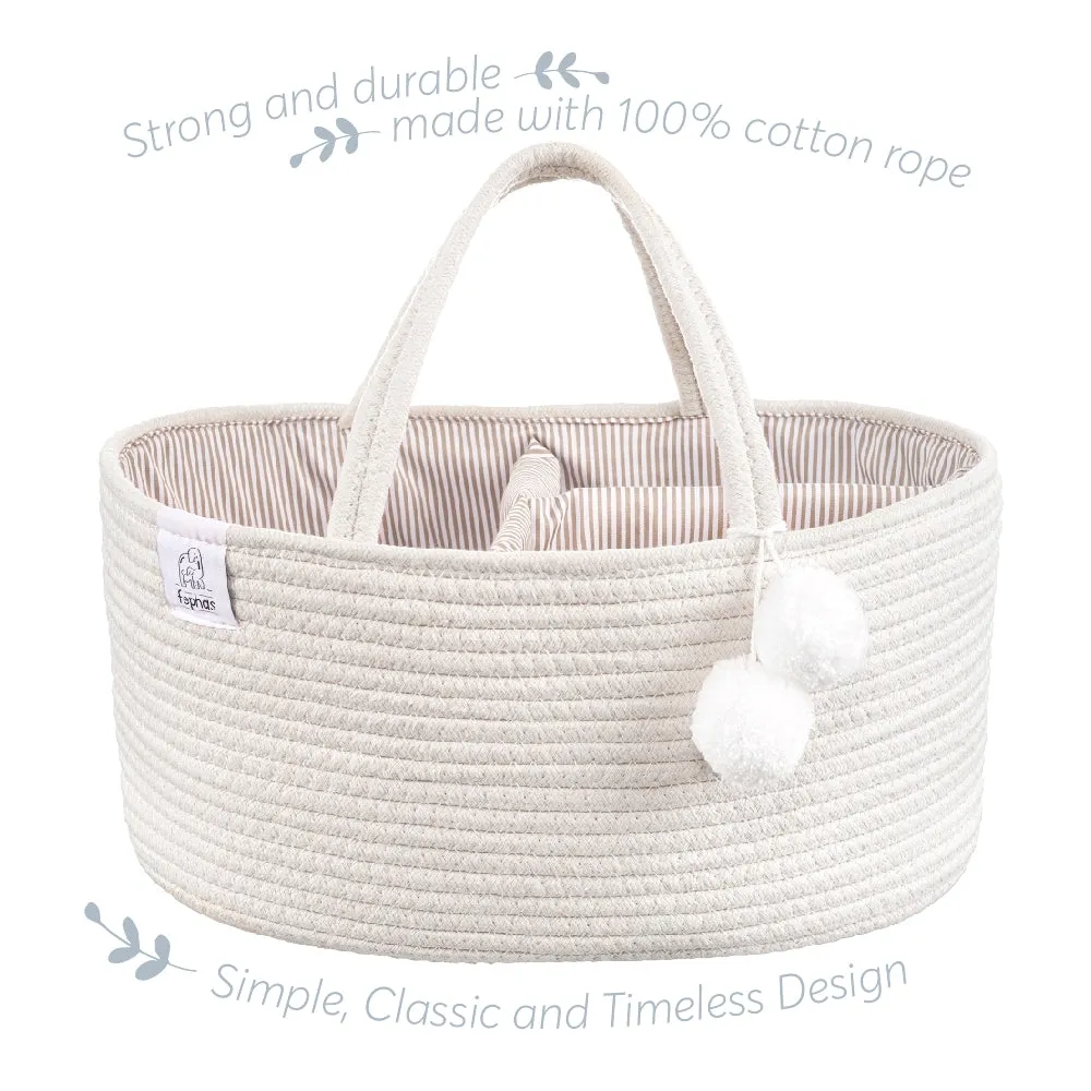 Fephas Cotton Rope Diaper Caddy