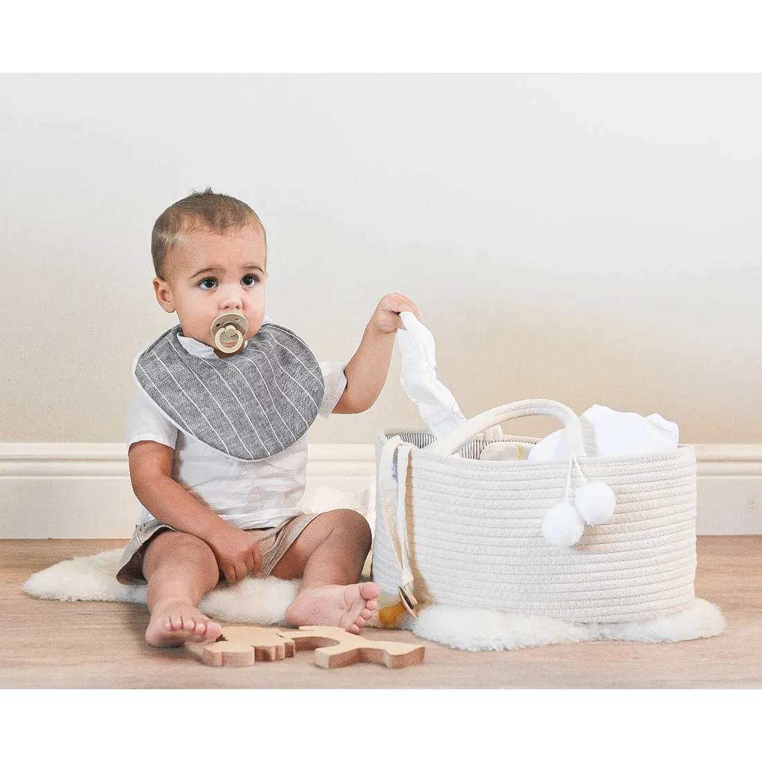 Fephas Cotton Rope Diaper Caddy