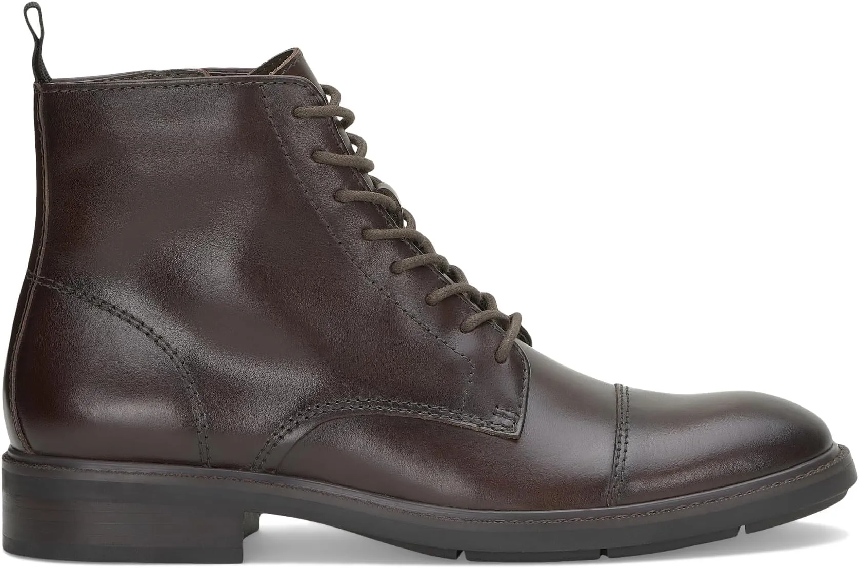 Ferko Lace-Up Cap Toe Boot Vince Camuto, Dark Brown