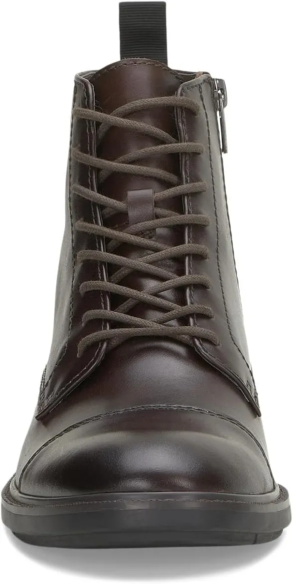 Ferko Lace-Up Cap Toe Boot Vince Camuto, Dark Brown