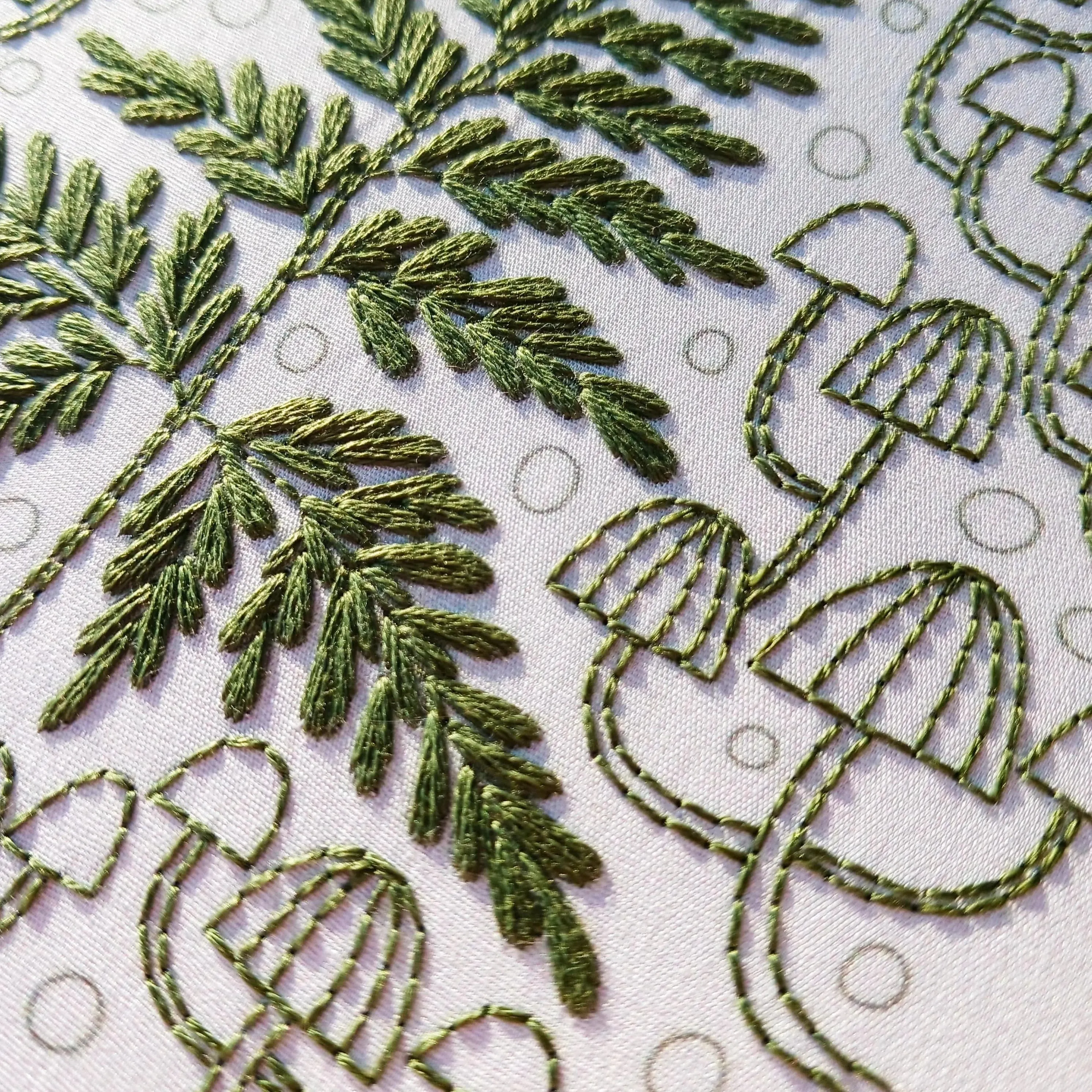 Fern   Friends Embroidery Kit - Cozyblue Handmade