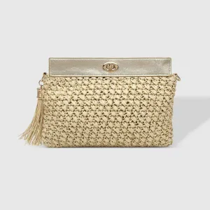 Fern Raffia Clutch