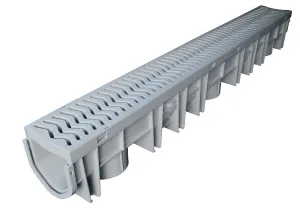 Fernco StormDrain FSDP-CHGG Channel With Grate, 39-1/2 in L, Polypropylene Co-Polymer :EA: QUANTITY: 1