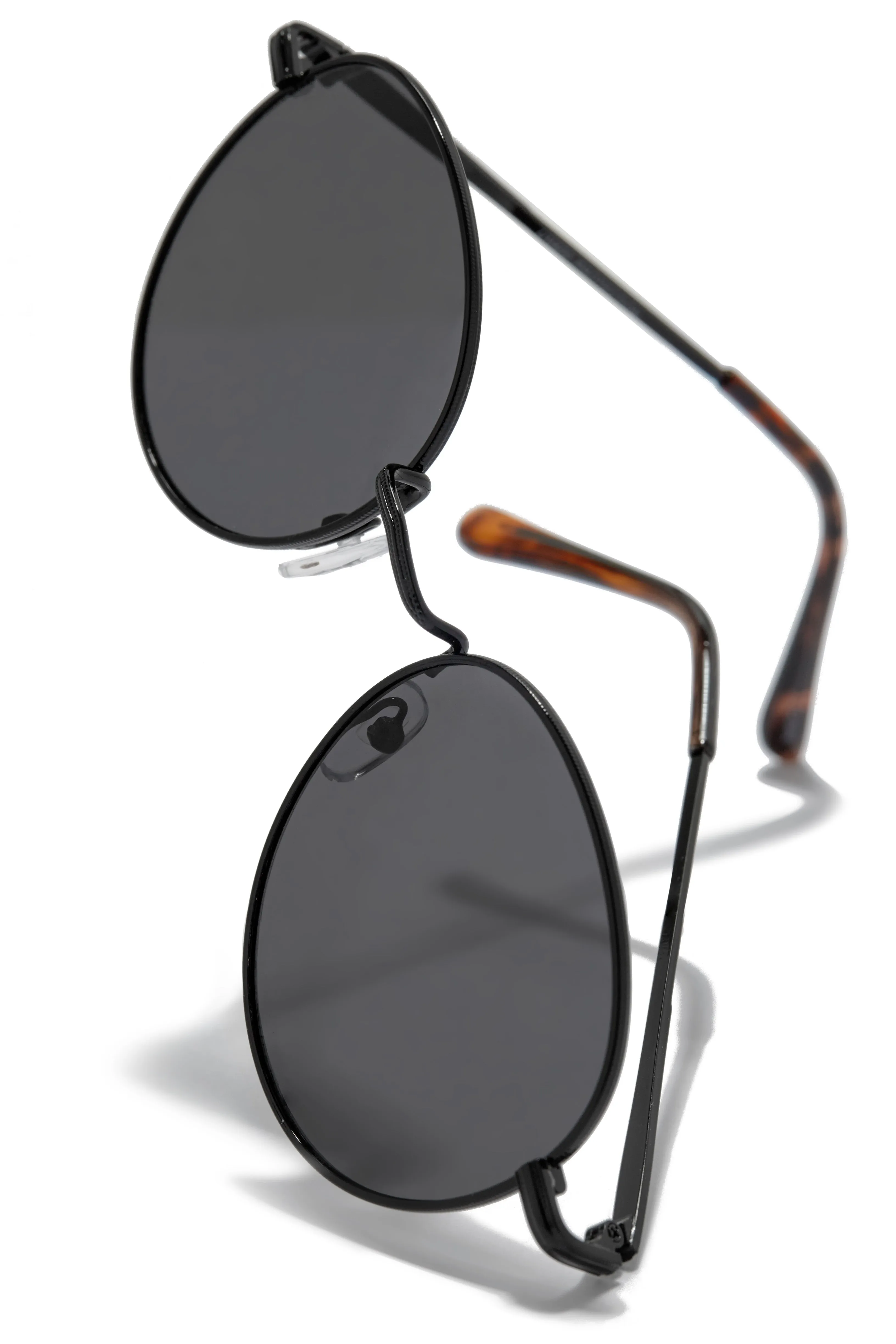 Ferrara Metal Frame Sunglasses - Black