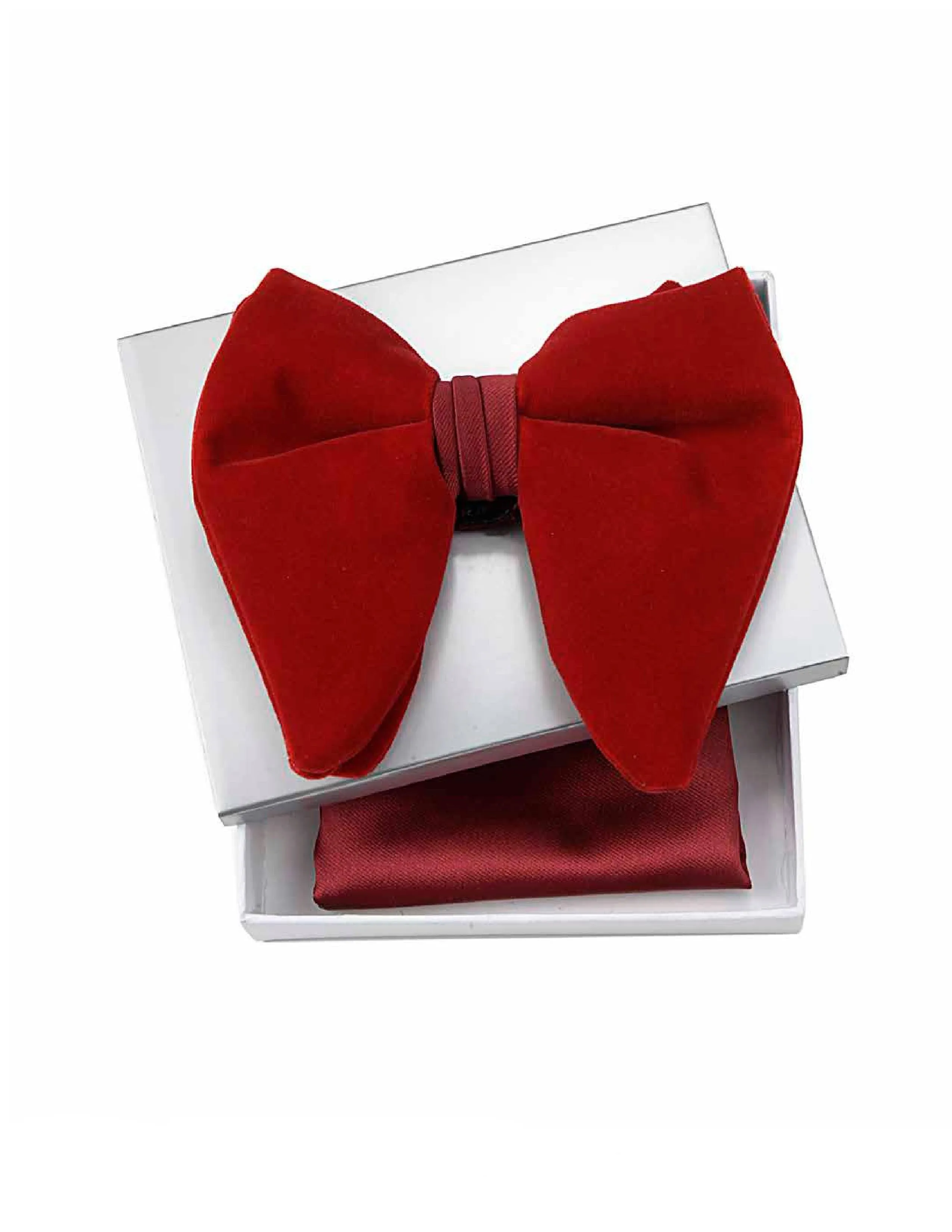 FERRARI RED VELVET BUTTERFLY BOW TIE