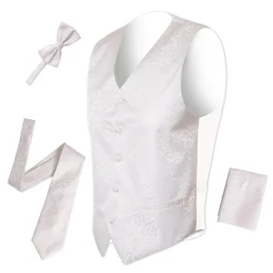 Ferrecci Mens PV50-9 White Vest Set