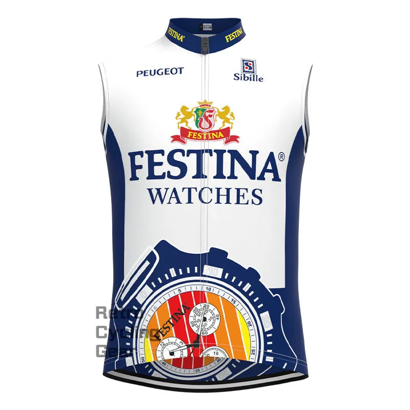 FESTINA Blue Retro Cycling Vest