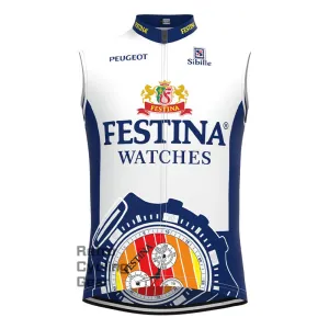 FESTINA Blue Retro Cycling Vest