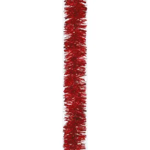 Festive 2m Red Chunky/Fine Luxury Tinsel