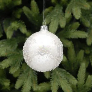 Festive 8cm Ice Glass Ball