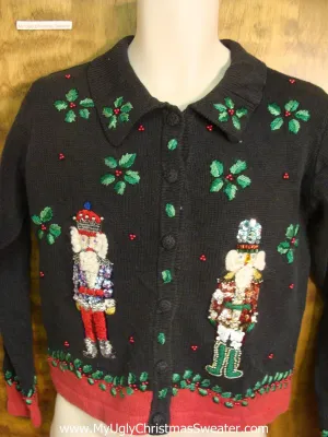 Festive Nutcrackers Tacky Xmas Party Sweater