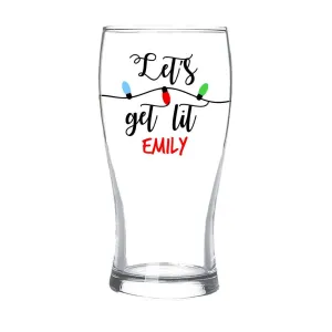 Festive Standard Beer Glass