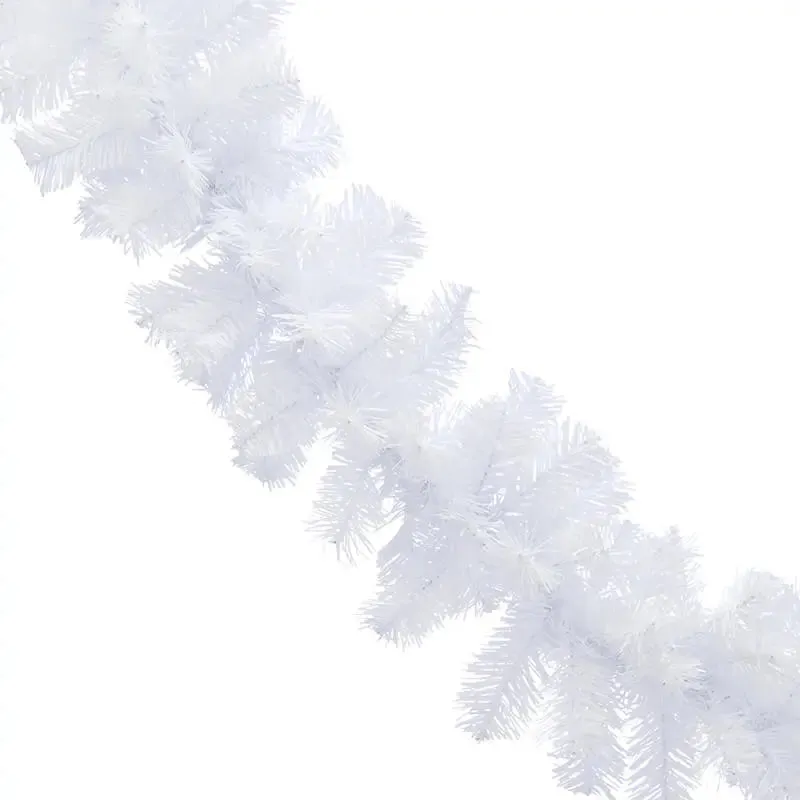 Festive White Christmas Garland 270cm