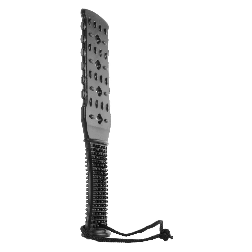 Fetish Fantasy Textured Rubber Paddle in Black