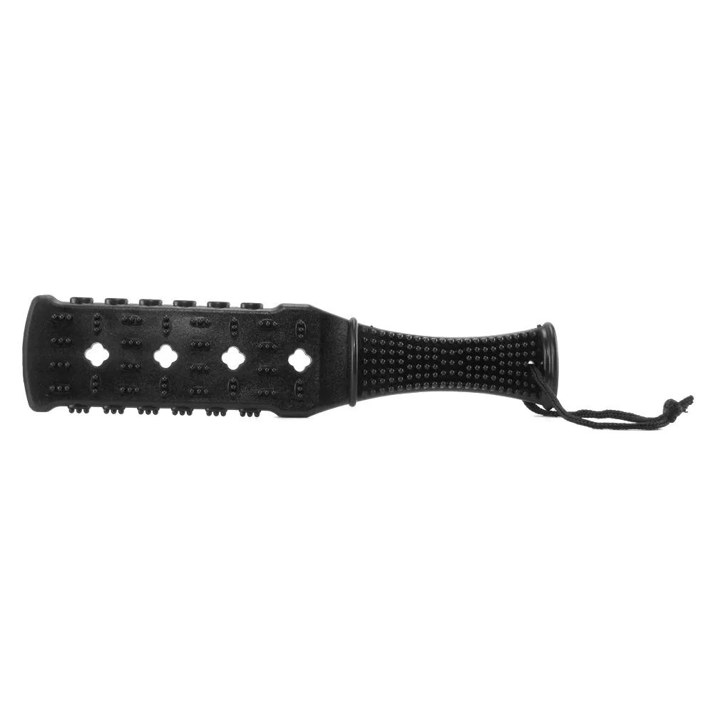 Fetish Fantasy Textured Rubber Paddle in Black