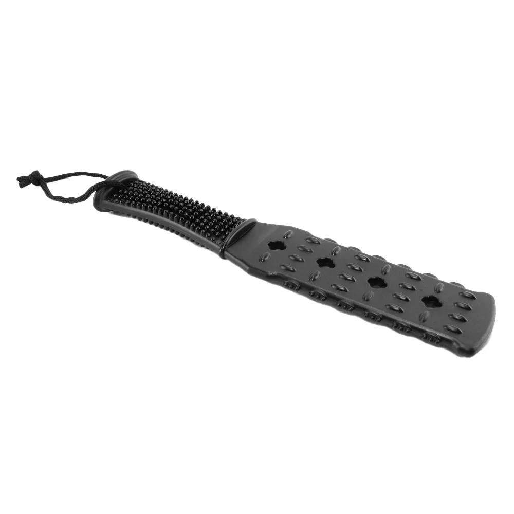 Fetish Fantasy Textured Rubber Paddle in Black