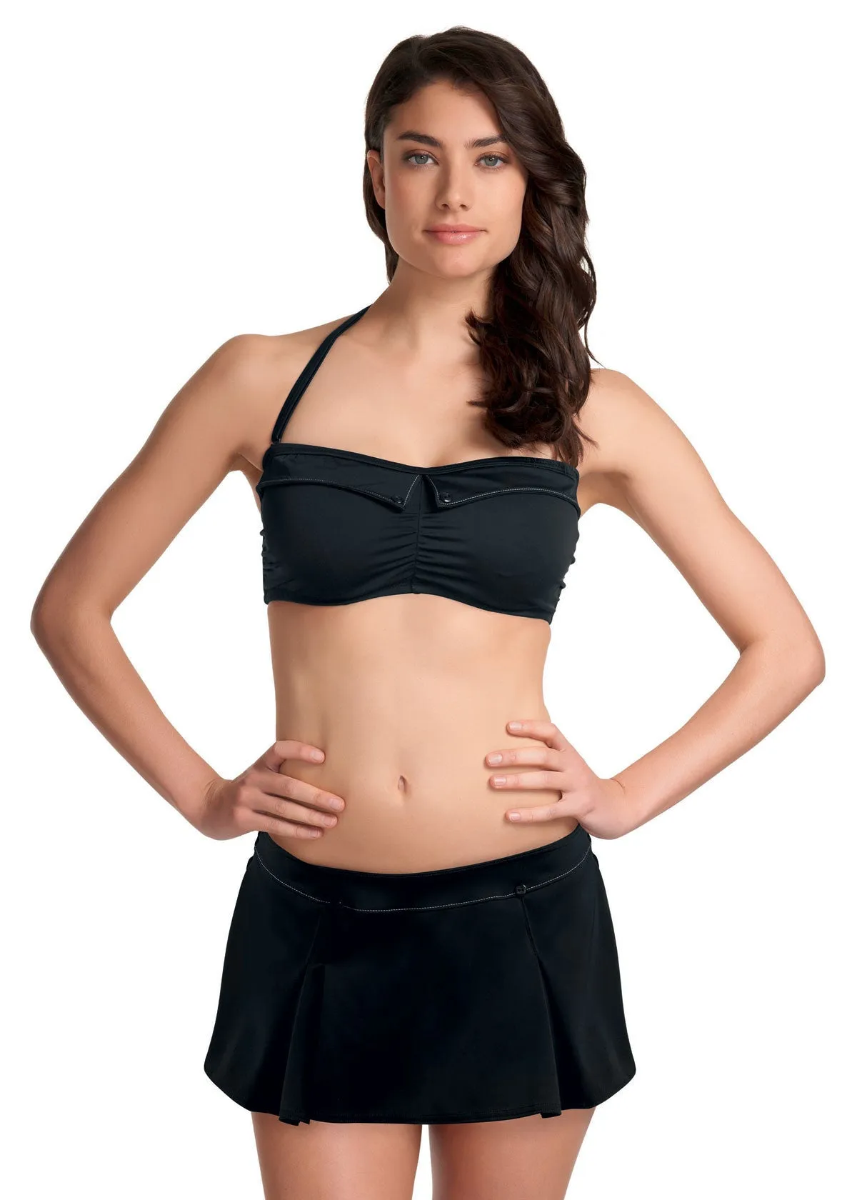 Fever Black Skirted Bikini Brief - Freya Swim