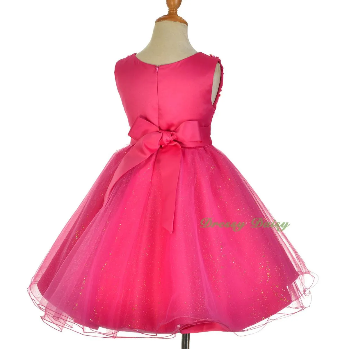 FG319 Bead Embellishment Flower Girl Dresses Pageant Party Occasion Dress Size 18 Months - 9