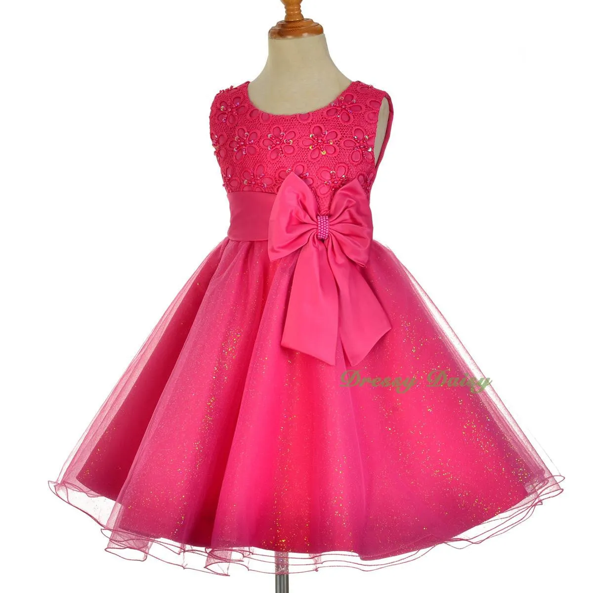 FG319 Bead Embellishment Flower Girl Dresses Pageant Party Occasion Dress Size 18 Months - 9