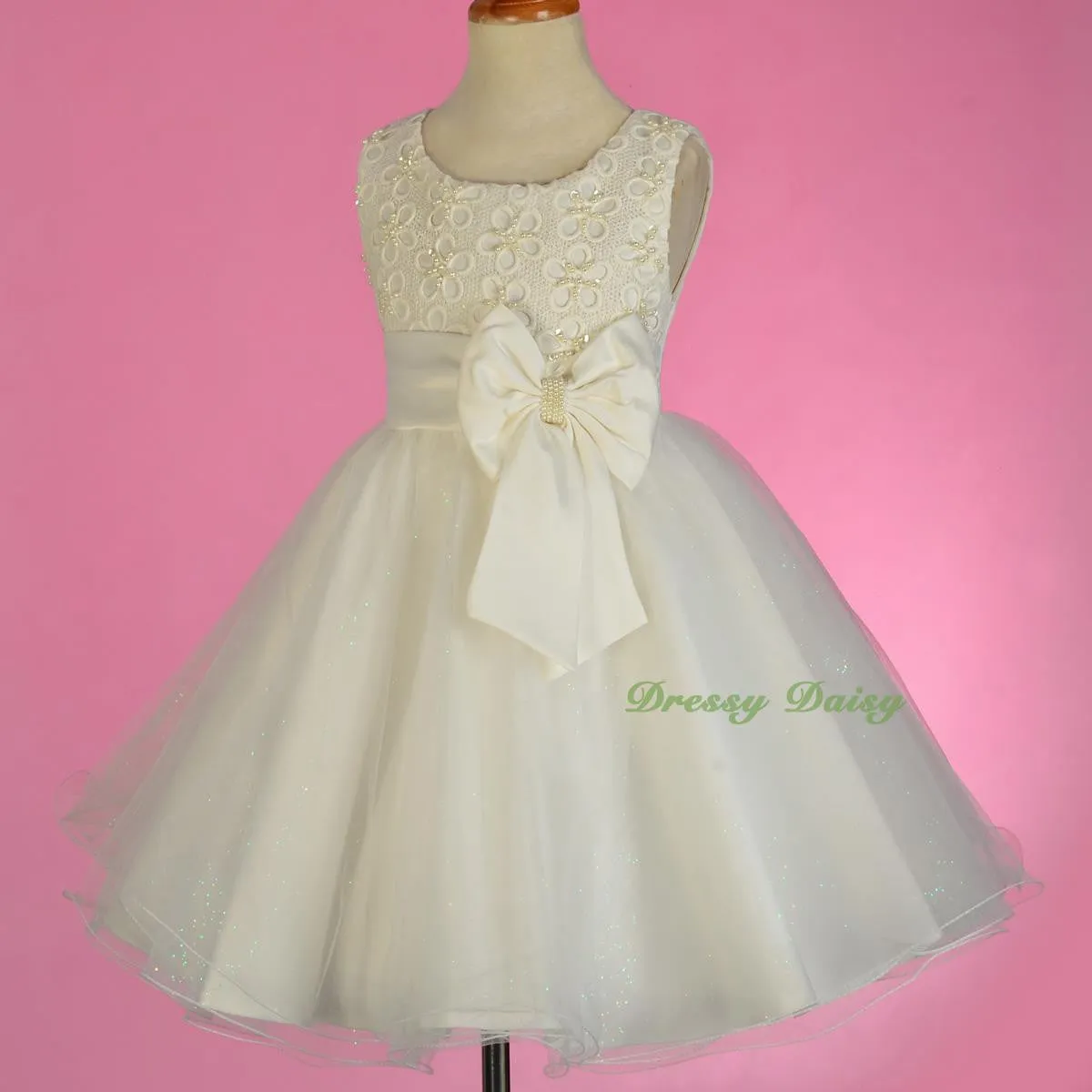 FG319 Bead Embellishment Flower Girl Dresses Pageant Party Occasion Dress Size 18 Months - 9